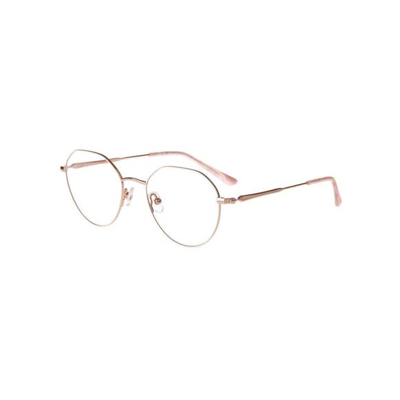 NEW Thin & Light QUILL White & Rose Gold GOLDIE Eyeglasses 48/18/145 with Case - Picture 1 of 1